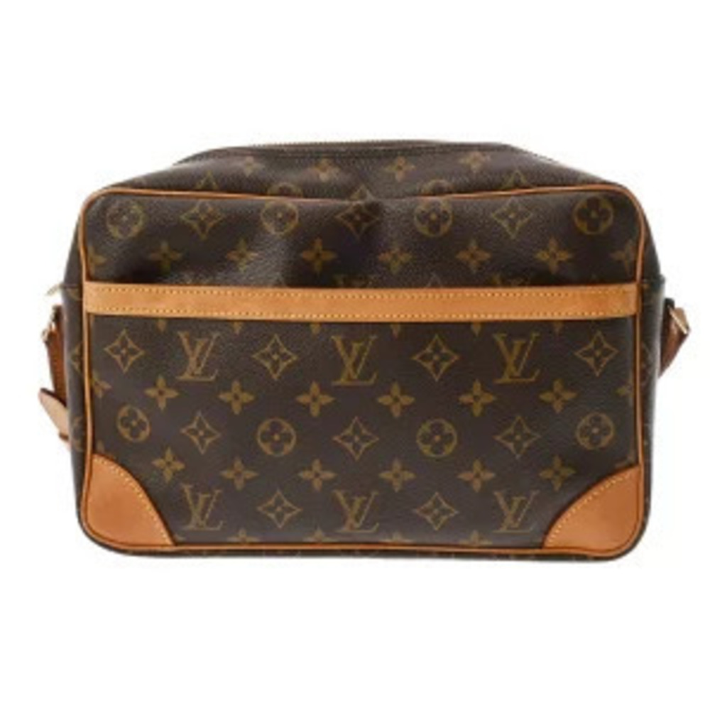 Louis Vuitton Monogram Trocadero Canvas Shoulder Bag Brown